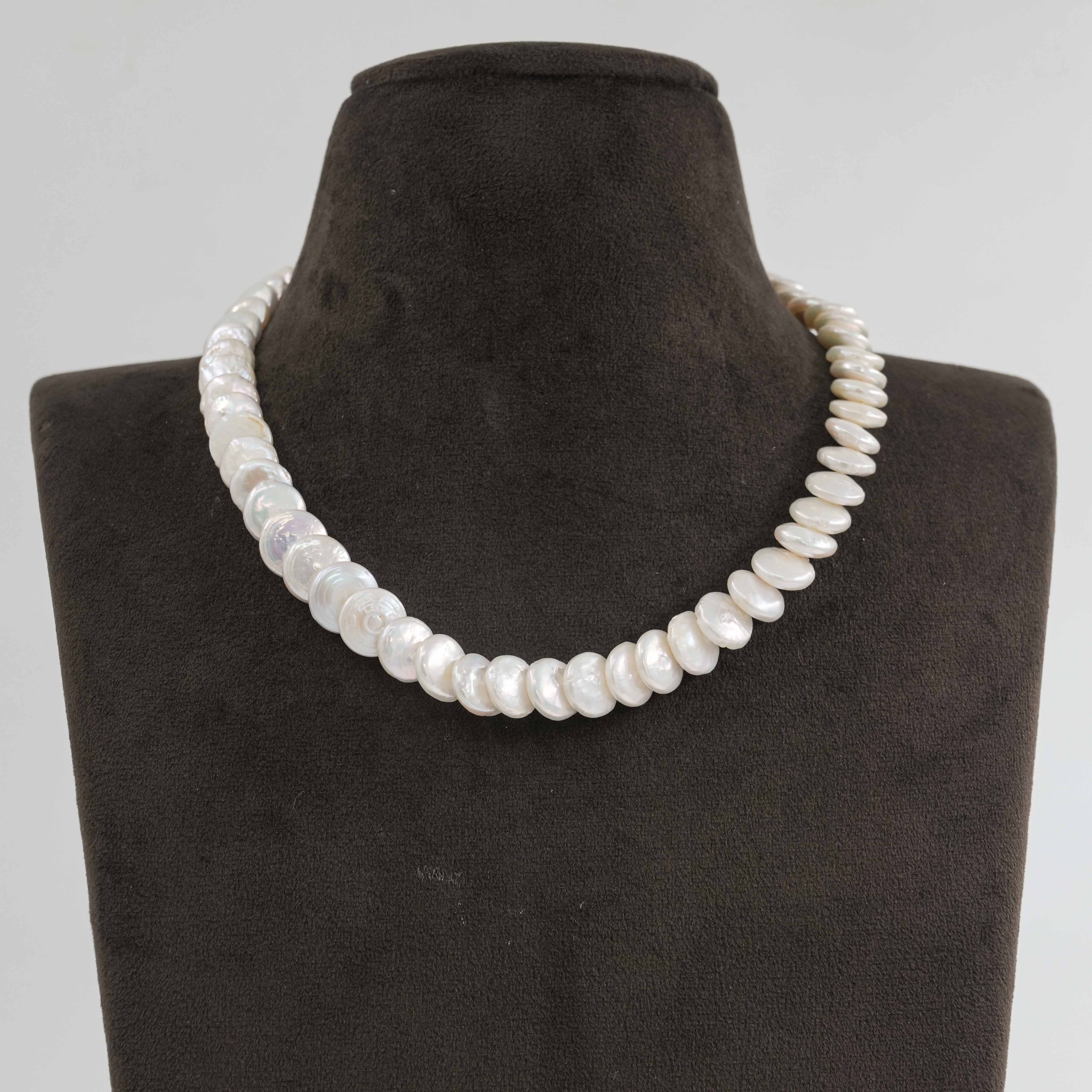 Flat Baroque Pearl Neckace